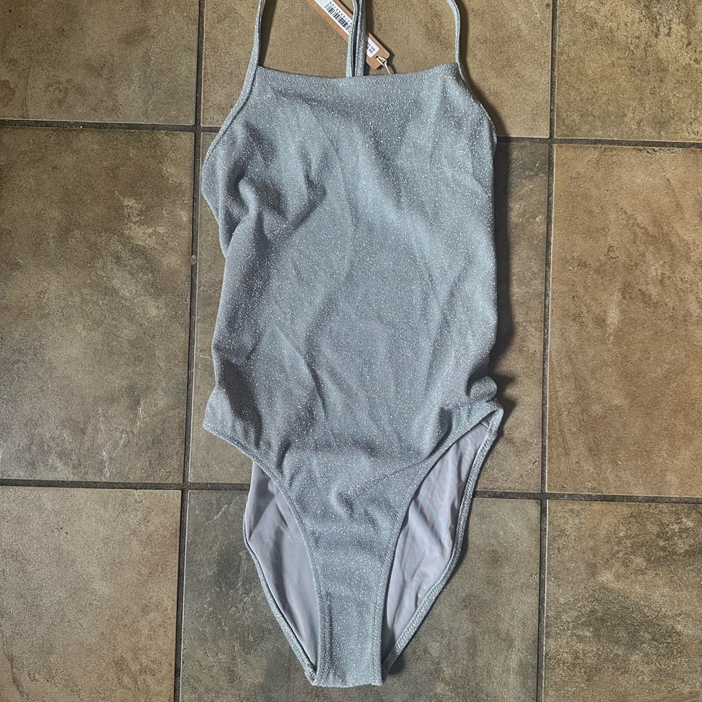 Skims glitter one piece swimsuit, or bodysuit size XXS